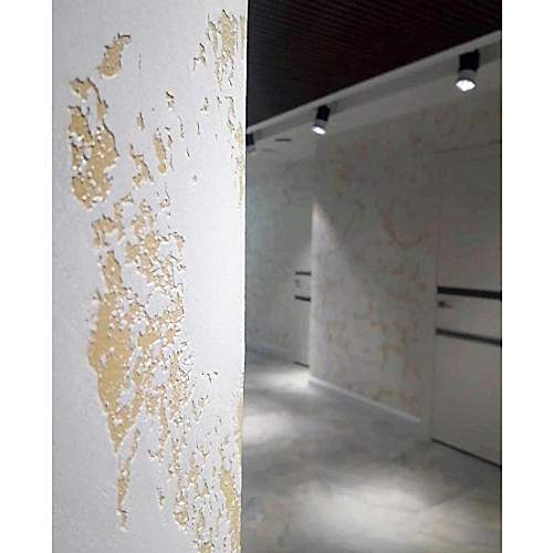 Beton Görünümlü Sıva - Altın Efektli Beton Sıva