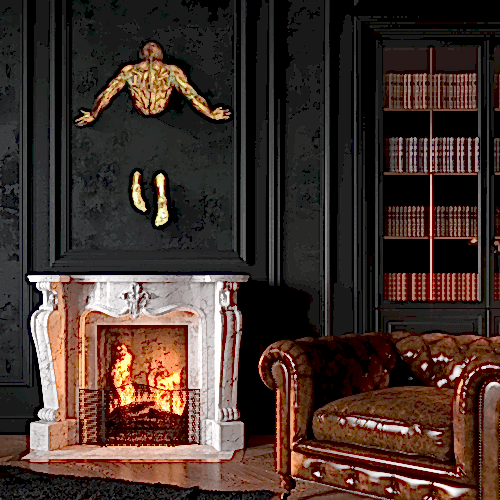 Duvar, Heykeli, Duvardan, Cikan, Adam, Dev, Boyut, Dekorasyon, Aksesuar, 155cm