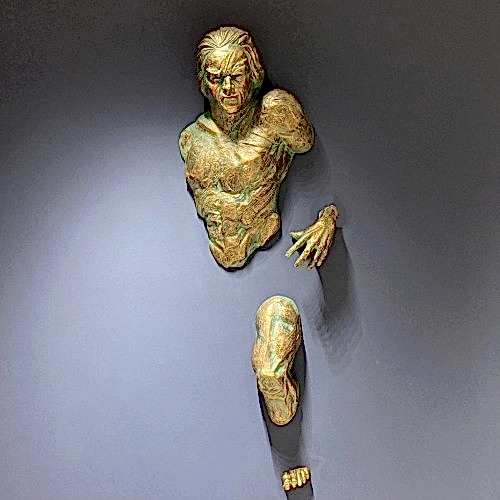 Duvar, Heykeli, Duvardan, Cikan, Adam, Dev, Boyut, Dekorasyon, Aksesuar, 155cm