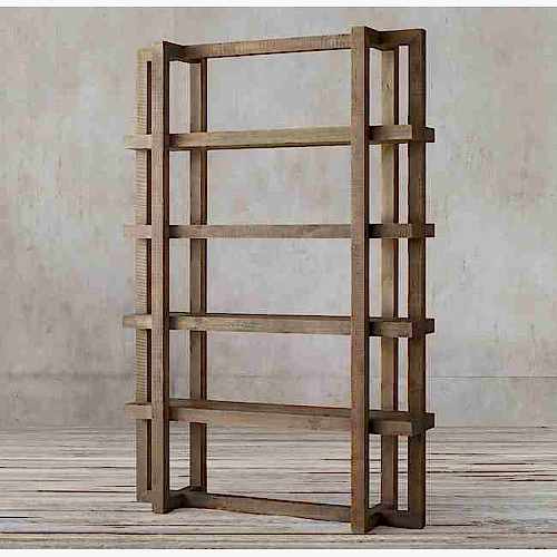 MASİF AHŞAP KÜTÜPHANE - Masif Çam Ağacından Yapılma Tasarım Kütüphane