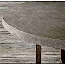 Beton Döküm Masa Tablası - Yuvarlak Beton Döküm Yuvarlak Masa Tablası